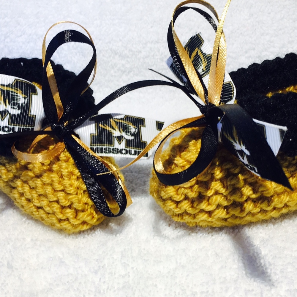 University of Missouri TIGERS Baby Booties *NEW*